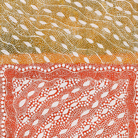 Aboriginal Artwork by Delvene Napangardi Langdon, Wanakiji Jukurrpa (Bush Tomato Dreaming), 61x30cm
