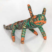 Aboriginal Artwork by Denise Jackson - Tjanpi Papa (dog) Sculpture