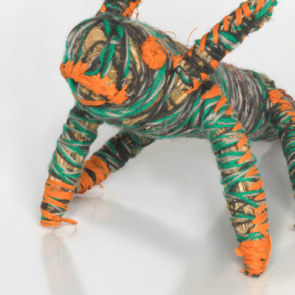 Aboriginal Artwork by Denise Jackson - Tjanpi Papa (dog) Sculpture