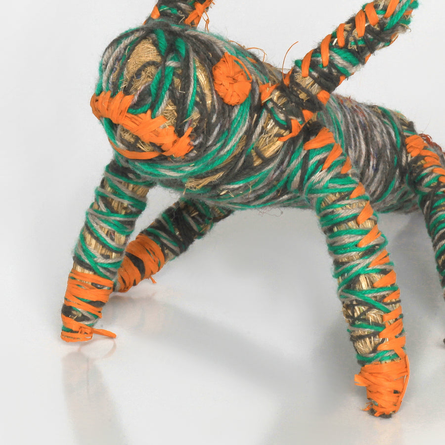 Aboriginal Artwork by Denise Jackson - Tjanpi Papa (dog) Sculpture