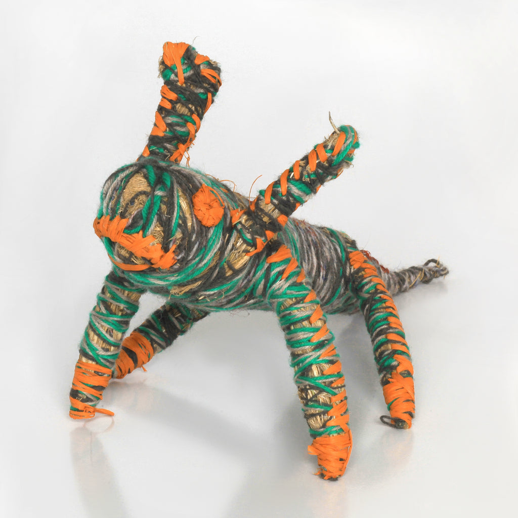 Aboriginal Artwork by Denise Jackson - Tjanpi Papa (dog) Sculpture