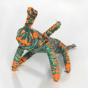 Aboriginal Artwork by Denise Jackson - Tjanpi Papa (dog) Sculpture - ART ARK®