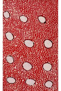 Aboriginal Artwork by Desmond Japangardi Williams, Ngapa Jukurrpa - Pirlinyarnu, 76x46cm