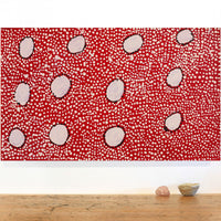 Aboriginal Artwork by Desmond Japangardi Williams, Ngapa Jukurrpa - Pirlinyarnu, 76x46cm