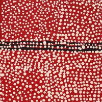 Aboriginal Artwork by Desmond Japangardi Williams, Ngapa Jukurrpa - Pirlinyarnu, 76x30cm