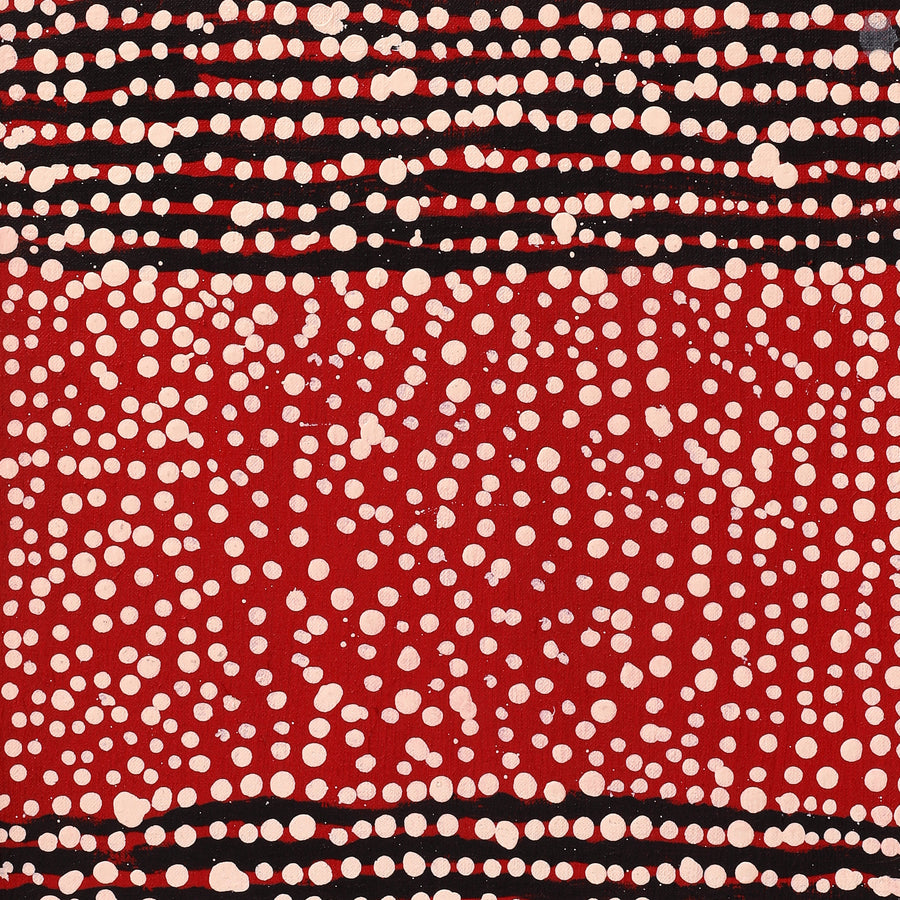 Aboriginal Artwork by Desmond Japangardi Williams, Ngapa Jukurrpa - Pirlinyarnu, 76x30cm
