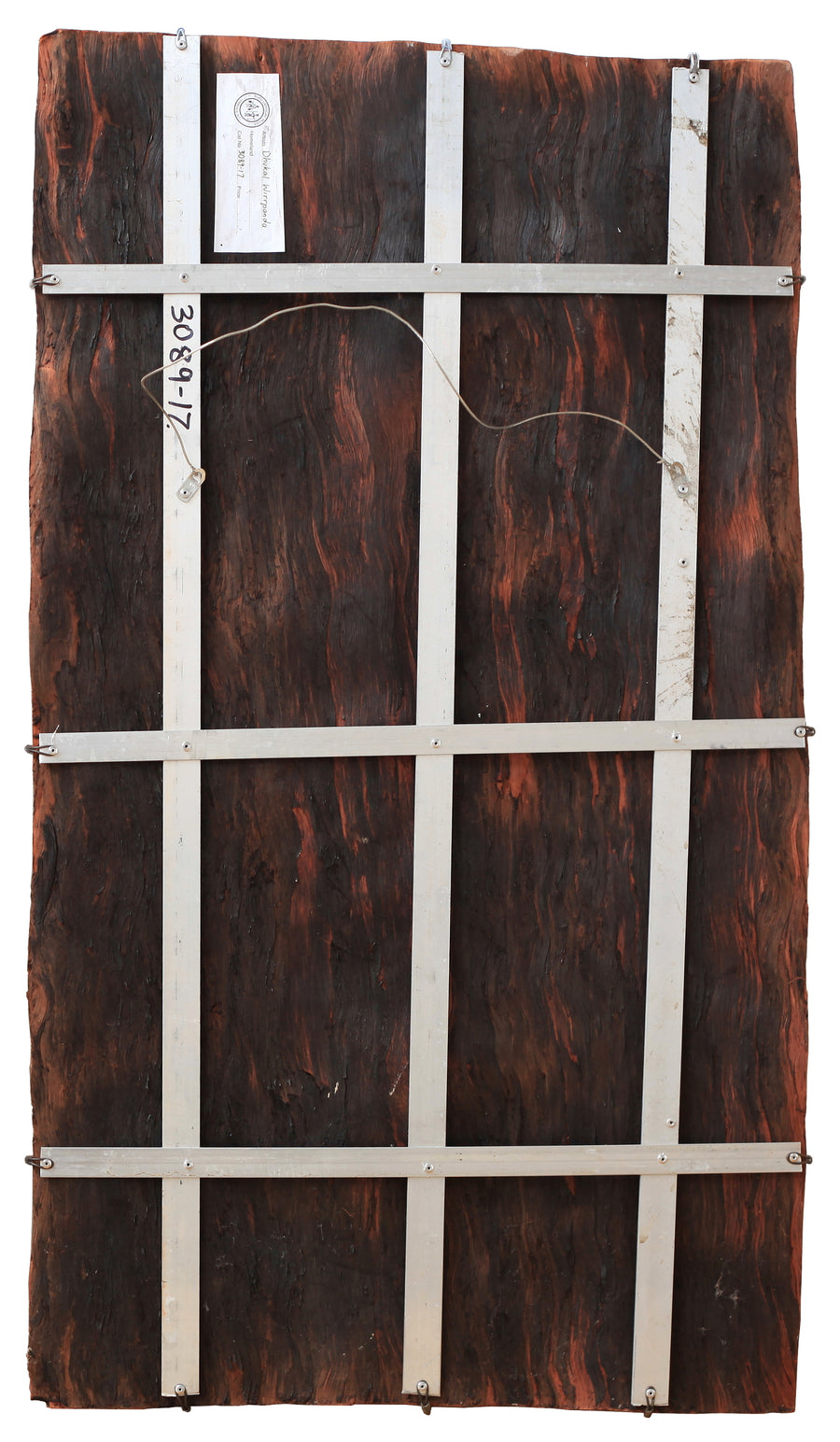 Aboriginal Artwork by Dhukal Wirrpanda, Yalata, 91x52cm Bark