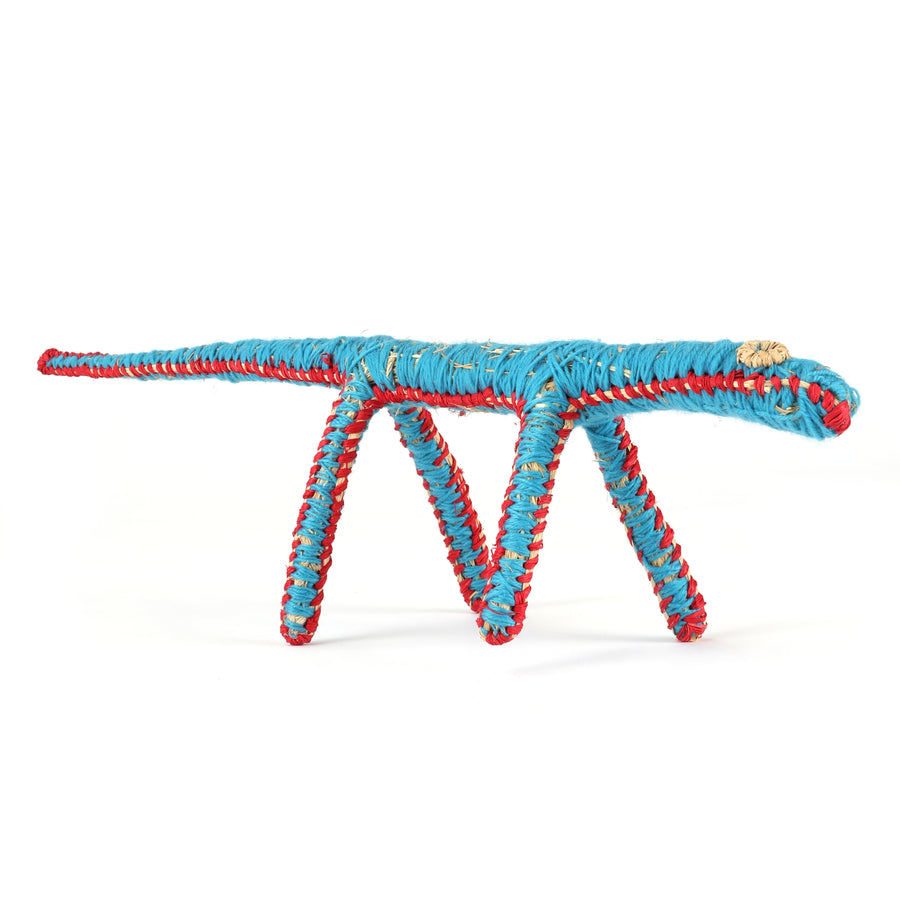 Aboriginal Artwork by Dianne Golding - Tinka (Goanna) Tjanpi Sculpture
