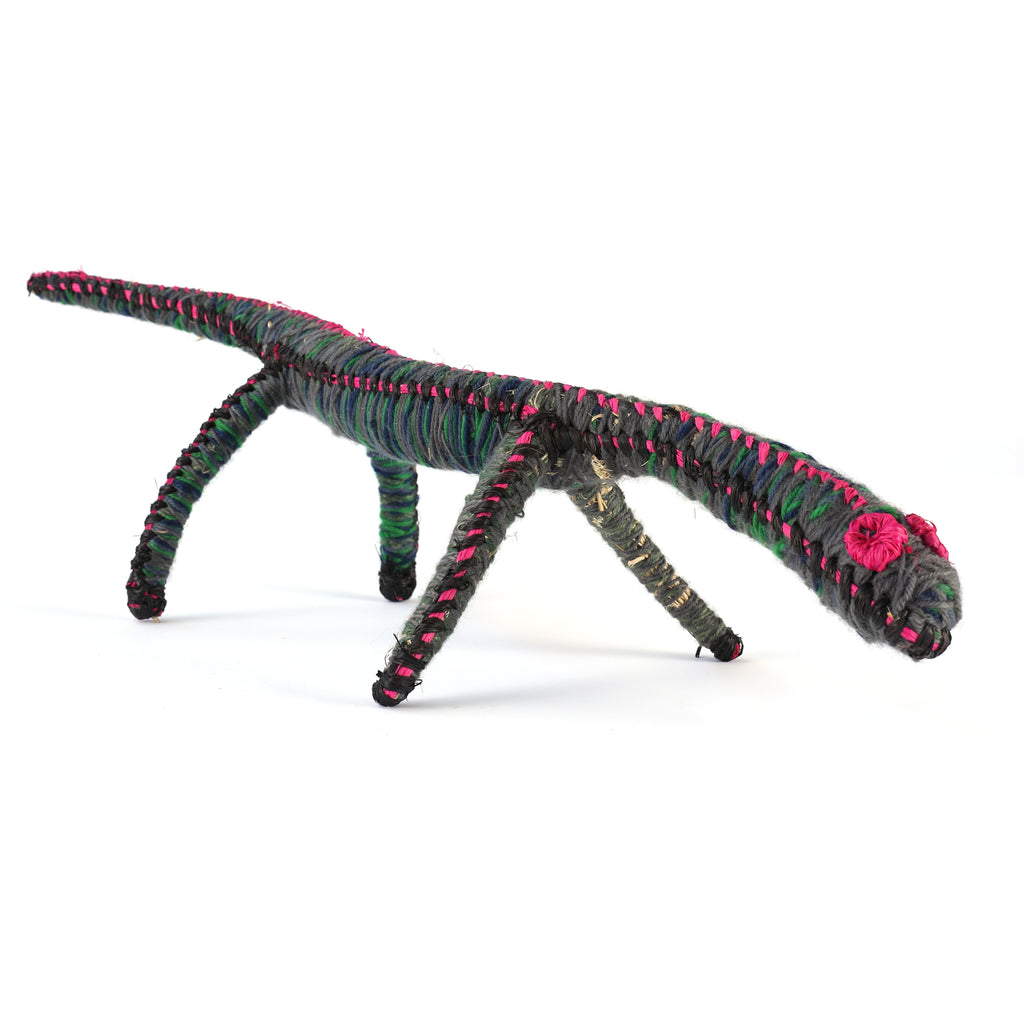 Aboriginal Artwork by Dianne Golding - Tinka (Goanna) Tjanpi Sculpture