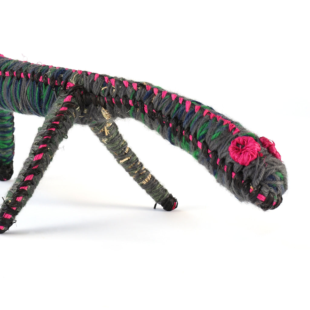 Aboriginal Artwork by Dianne Golding - Tinka (Goanna) Tjanpi Sculpture