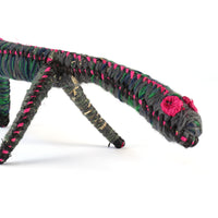 Aboriginal Artwork by Dianne Golding - Tinka (Goanna) Tjanpi Sculpture