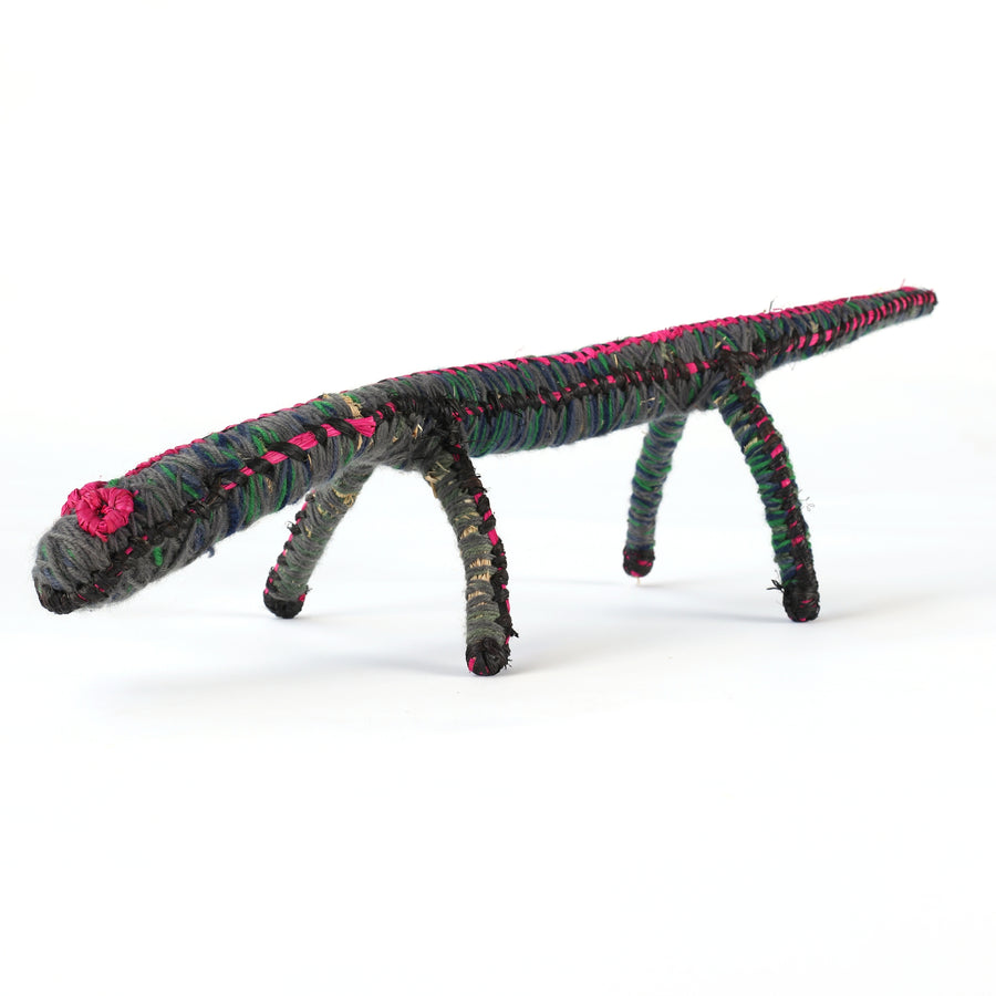 Aboriginal Artwork by Dianne Golding - Tinka (Goanna) Tjanpi Sculpture