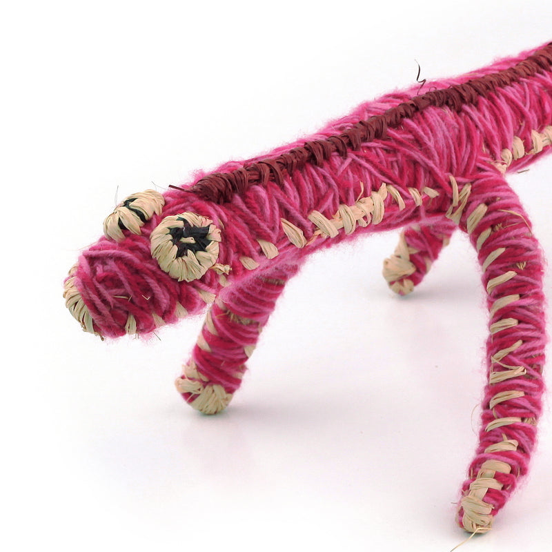 Aboriginal Artwork by Dianne Golding - Tinka (Goanna) Tjanpi Sculpture