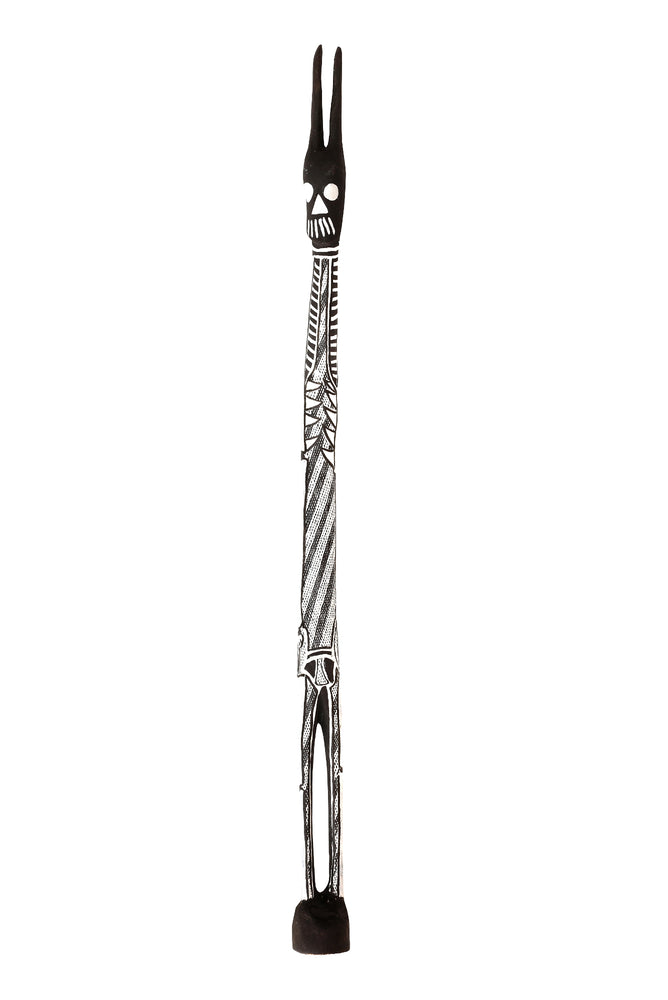 Aboriginal Artwork by Djarrayaŋ Wunuŋmurra, Mokuy Sculpture, 123cm