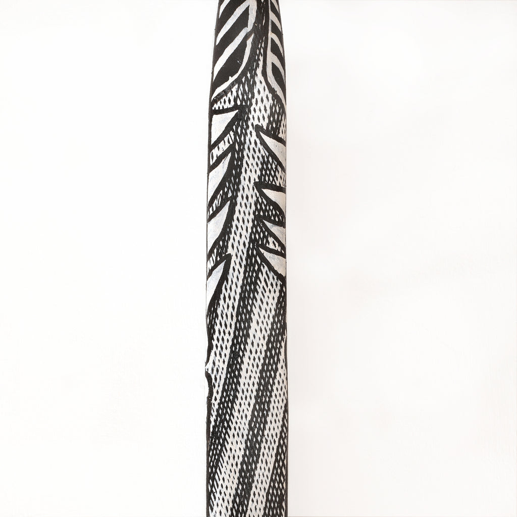 Aboriginal Artwork by Djarrayaŋ Wunuŋmurra, Mokuy Sculpture, 121cm