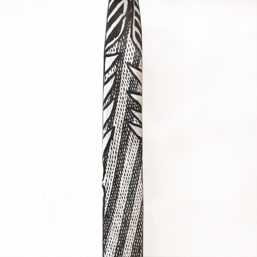 Aboriginal Artwork by Djarrayaŋ Wunuŋmurra, Mokuy Sculpture, 121cm