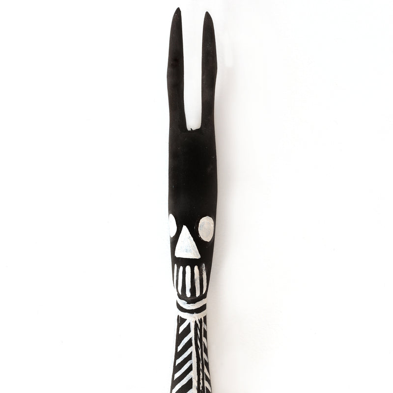 Aboriginal Artwork by Djarrayaŋ Wunuŋmurra, Mokuy Sculpture, 121cm