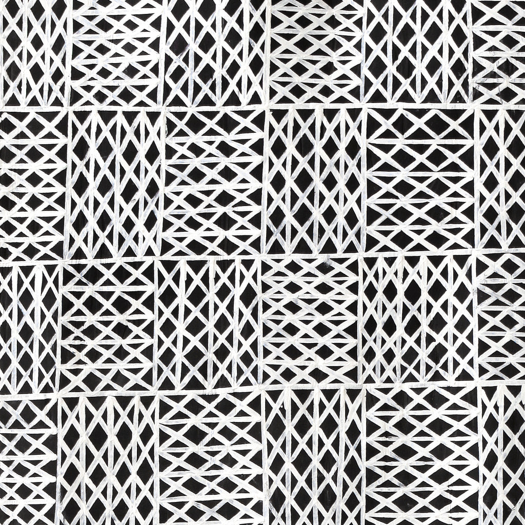 Aboriginal Artwork by Djirrirra Wunuŋmurra Yukuwa, Buyku, 94x28cm Bark