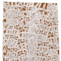 Aboriginal Artwork by Djirrirra Wunuŋmurra Yukuwa, Yukuwa, 105x45cm Bark