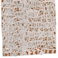 Aboriginal Artwork by Djirrirra Wunuŋmurra Yukuwa, Yukuwa, 105x45cm Bark