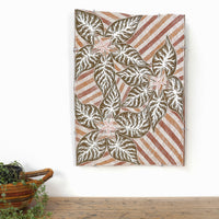 Aboriginal Artwork by Djul’djul Gurruwiwi Susan Wunuŋmurra, Dhatam, 59x41cm Bark