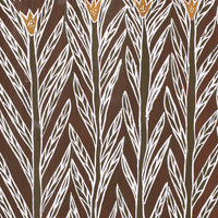 Aboriginal Artwork by Djul’djul Gurruwiwi Susan Wunuŋmurra, Riny'tjaŋu, 87x43cm Bark