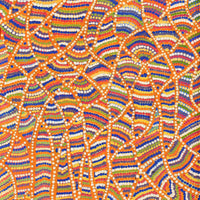 Aboriginal Artwork by Dolcy Roberts, Sandhills in my country, 100x40cm