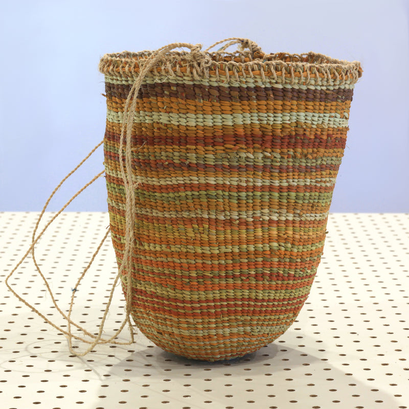 Aboriginal Artwork by Dorothy Dhulparrarrawuy Marrawungu, Gapuwiyak - Dilly Bag (20x15x15cm)