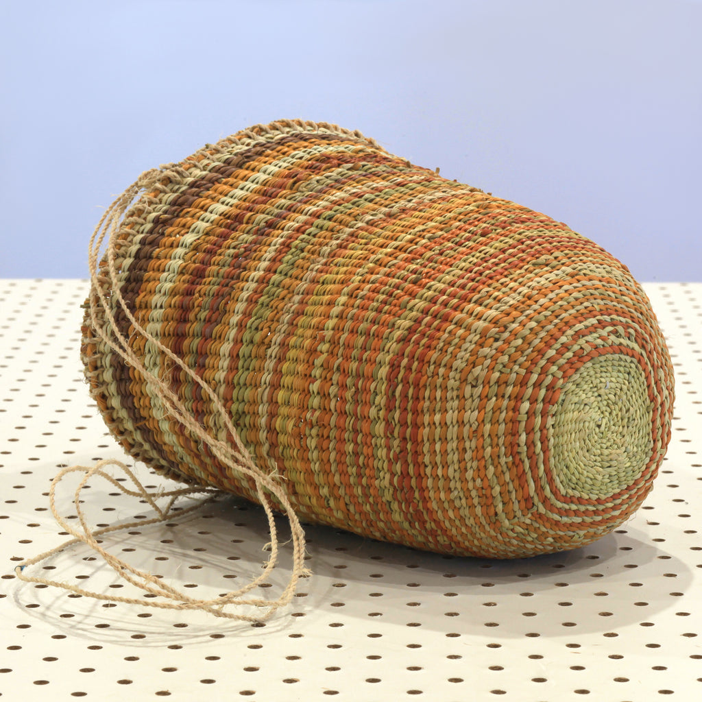 Aboriginal Artwork by Dorothy Dhulparrarrawuy Marrawungu, Gapuwiyak - Dilly Bag (20x15x15cm)