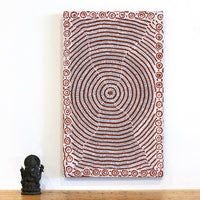 Aboriginal Artwork by Drusilla Nangala Spencer, Watiya-warnu Jukurrpa (Seed Dreaming), 76x46cm