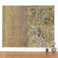Aboriginal Artwork by Drusilla Nangala Spencer, Watiya-warnu Jukurrpa (Seed Dreaming), 76x61cm