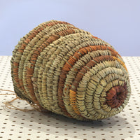 Aboriginal Artwork by Elizabeth L. Marrkula Lunduwiyin, Gapuwiyak - Dilly Bag (20x14x14cm)