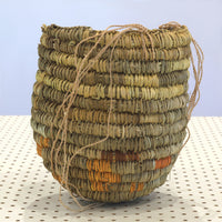 Aboriginal Artwork by Elizabeth L. Marrkula Lunduwiyin, Gapuwiyak - Dilly Bag (20x17x16cm)