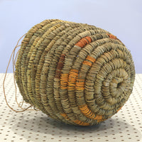 Aboriginal Artwork by Elizabeth L. Marrkula Lunduwiyin, Gapuwiyak - Dilly Bag (20x17x16cm)