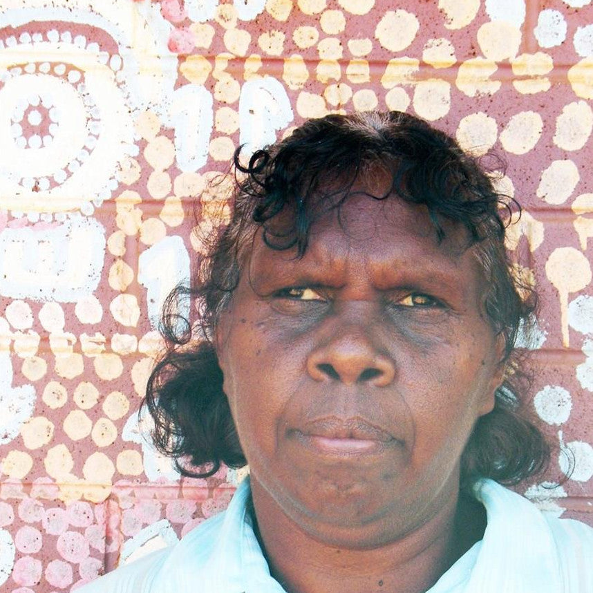 Aboriginal Art by Elsie Napanangka Granites, Mina Mina Jukurrpa, 122x91cm - ART ARK®