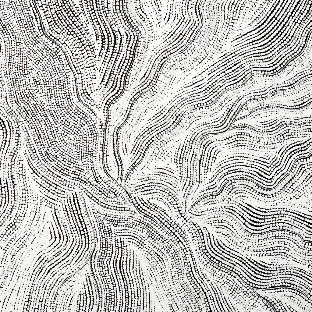 Aboriginal Artwork by Elsie Napanangka Granites, Mina Mina Jukurrpa, 122x91cm