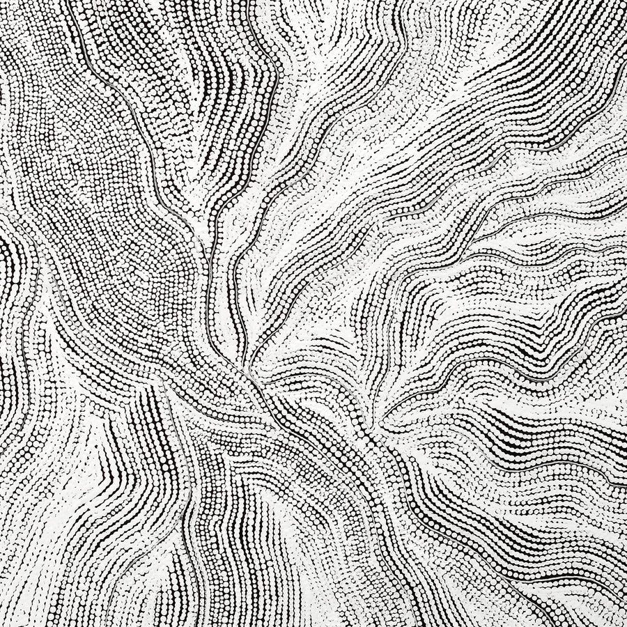 Aboriginal Artwork by Elsie Napanangka Granites, Mina Mina Jukurrpa, 122x91cm