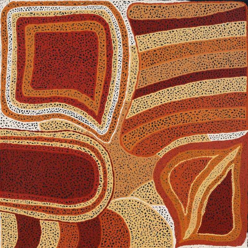 Aboriginal Artwork by Emily Buddy, Malara, 91x91cm