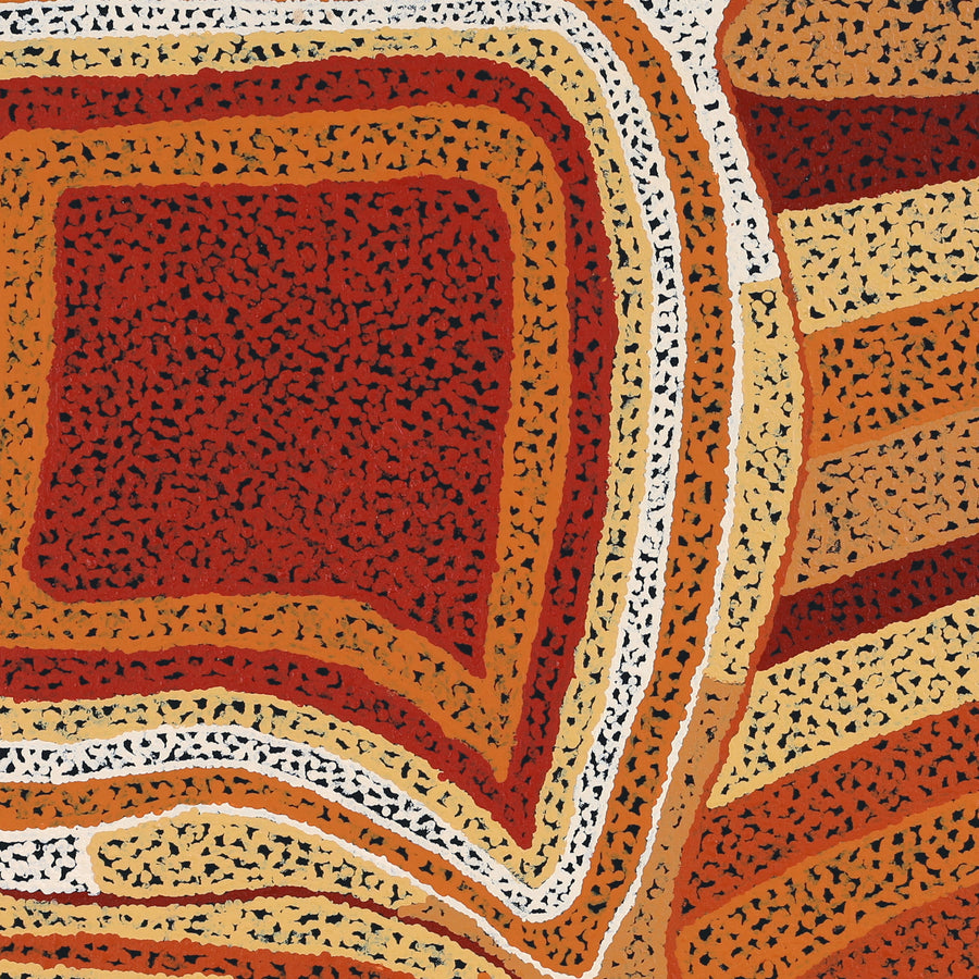 Aboriginal Artwork by Emily Buddy, Malara, 91x91cm