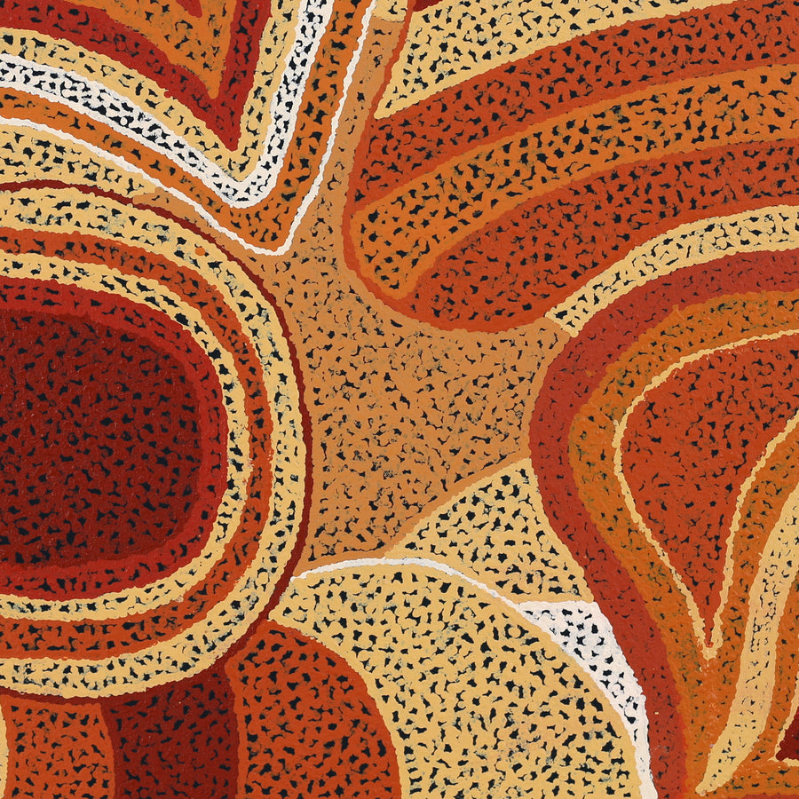 Aboriginal Artwork by Emily Buddy, Malara, 91x91cm