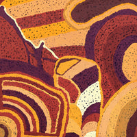 Aboriginal Artwork by Emily Buddy, Malara, 100x50cm
