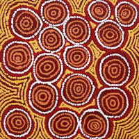 Aboriginal Artwork by Emma Nangari Roepke, Lappi Lappi Jukurrpa (Dreaming), 30x30cm