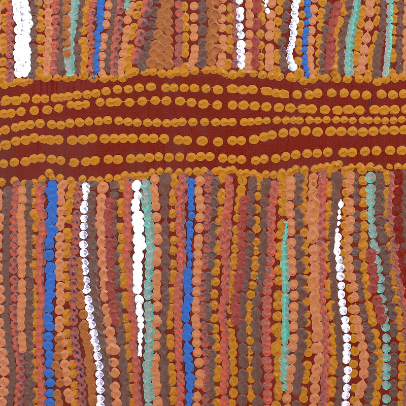 Aboriginal Artwork by Emma Nangari Roepke, Lappi Lappi Jukurrpa (Dreaming), 30x30cm