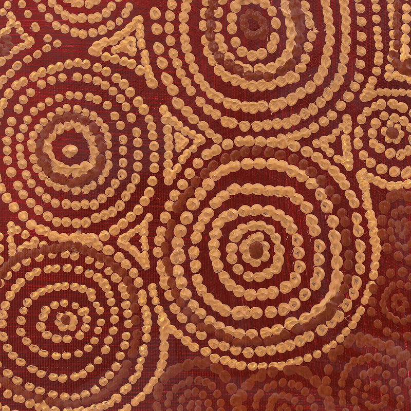 Aboriginal Artwork by Emma Nangari Roepke, Lappi Lappi Jukurrpa (Dreaming), 30x30cm
