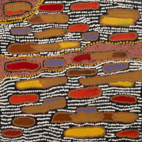 Aboriginal Artwork by Emma Nangari Roepke, Lappi Lappi Jukurrpa (Dreaming), 30x30cm