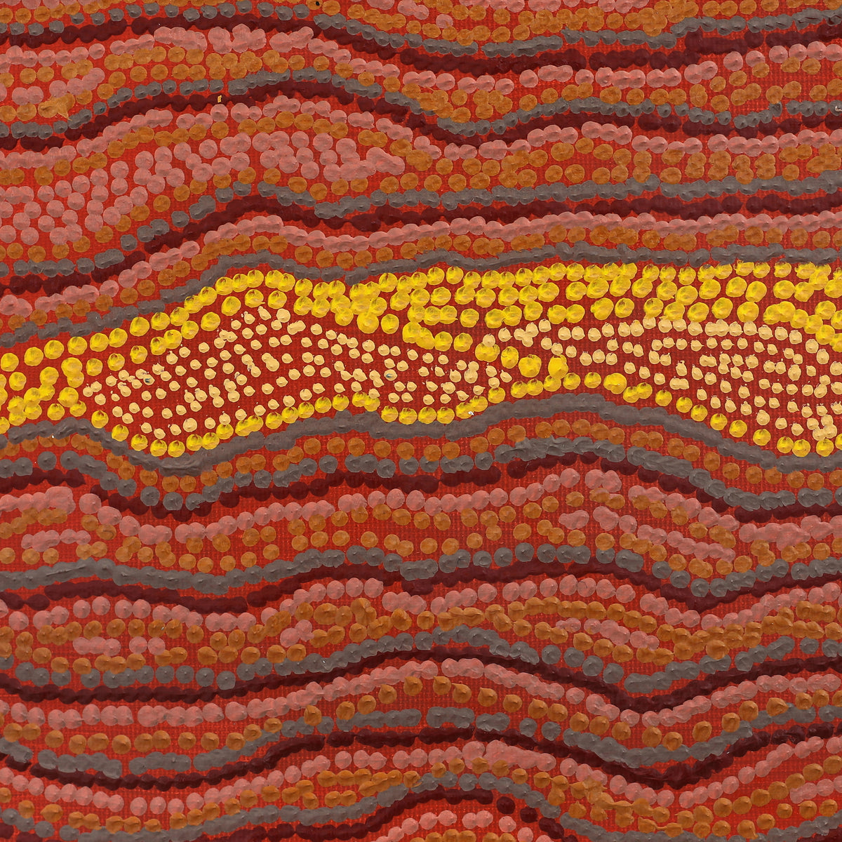 Aboriginal Art by Emma Nangari Roepke, Lappi Lappi Jukurrpa (Dreaming), 30x30cm - ART ARK®