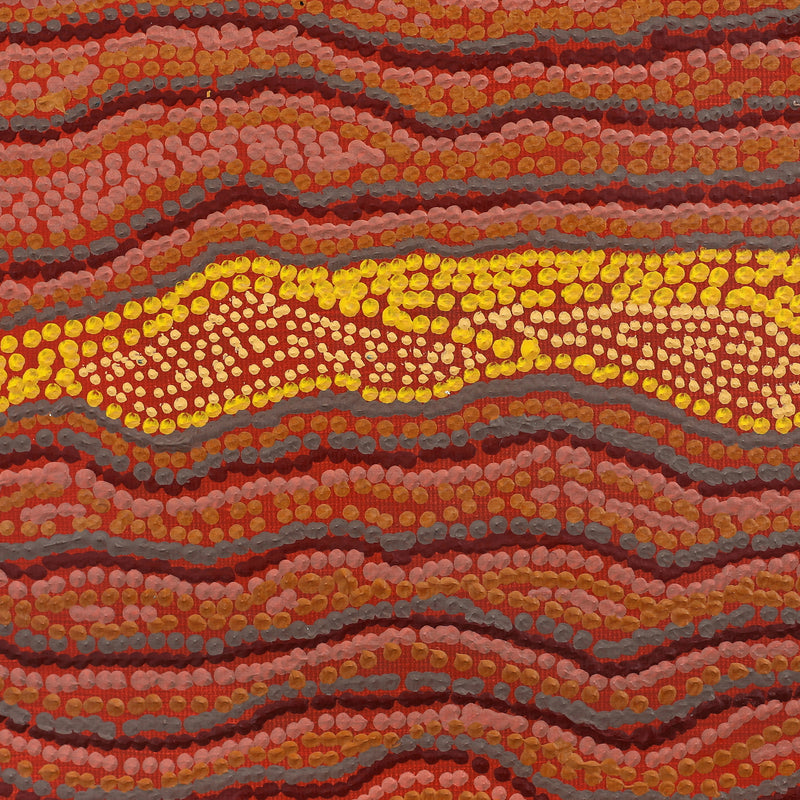 Aboriginal Artwork by Emma Nangari Roepke, Lappi Lappi Jukurrpa (Dreaming), 30x30cm