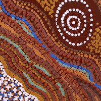 Aboriginal Artwork by Emma Nangari Roepke, Lappi Lappi Jukurrpa (Dreaming), 30x30cm