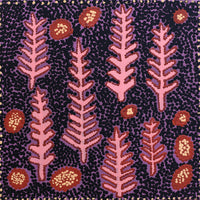 Aboriginal Artwork by Emma Nangari Roepke, Lappi Lappi Jukurrpa (Dreaming), 30x30cm