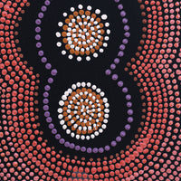 Aboriginal Art by Emma Nangari Roepke, Lappi Lappi Jukurrpa (Dreaming), 30x30cm - ART ARK®